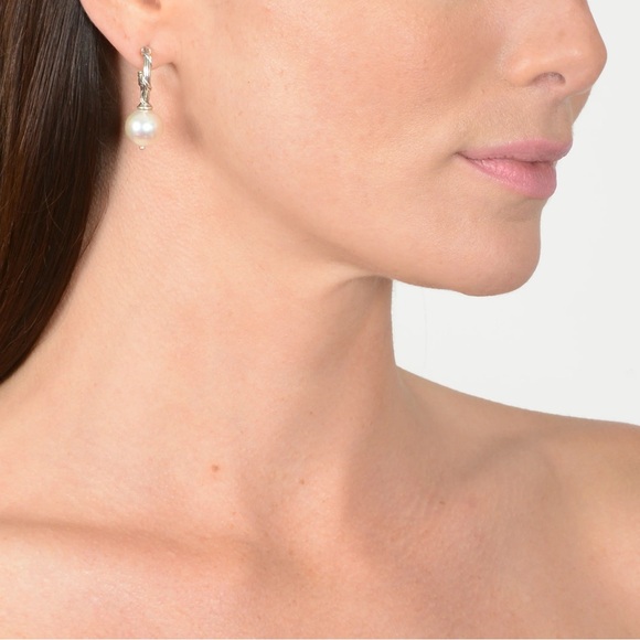 NWT Peter Thomas Roth Sterling Silver & White Pearl Earrings David Yurman - Picture 4 of 6